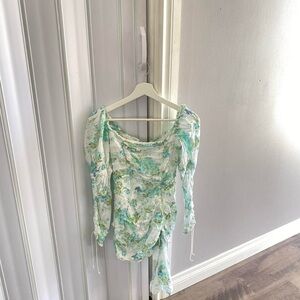 For Love and Lemons Eileen Mini Floral Dress